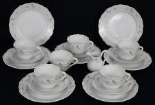 19x Hutschenreuther Maria Theresia Schloß Bentheim Gedeck Tasse Teller Porzellan