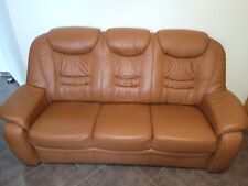 Sofa's Garnitur Echtleder Schlaffunktion kaum benutzt 
