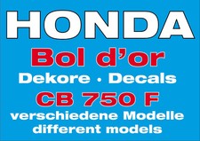 Honda CB 750 F Dekorsätze Decals diverse Modelle Kein OEM