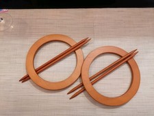 2 Stück Holz Gardinen