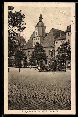 Ansichtskarte jena rathaus - ansichtskarte,