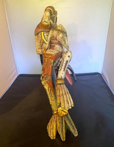 Asiatische holz fantasiefigur - asiatische, holz-fantasiefigur