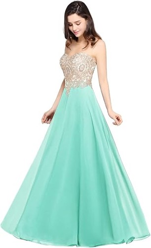 Abendkleid chic lang mit - abendkleid,