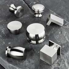 Möbelknöpfe echt Edelstahl