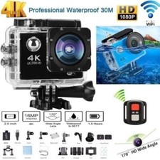 4K Sport Go Pro 170° Action Kamera Ultra HD 20MP WiFi Wasserdicht Fernbedienung
