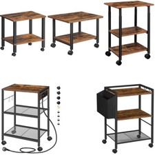 HOOBRO Druckerständer Druckertisch Druckerwagen rollbar Beistelltisch Büro 