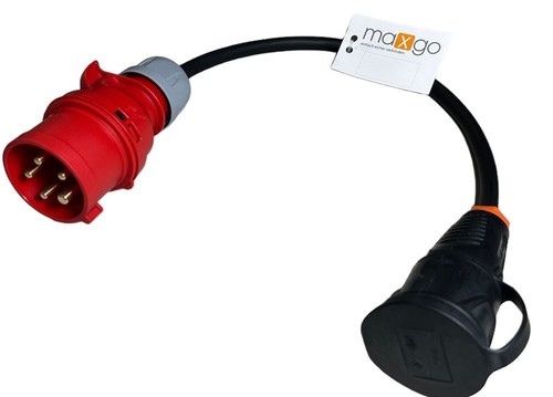 Adapter cee stecker polig - stecker, 5-polig