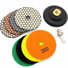 Profi Diamant Trocken Polierscheiben Schleifpads für Granit und Marmor Flex M14 