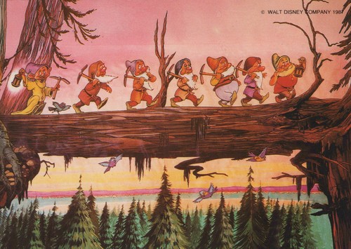 Disney postkarte sieben - disney,