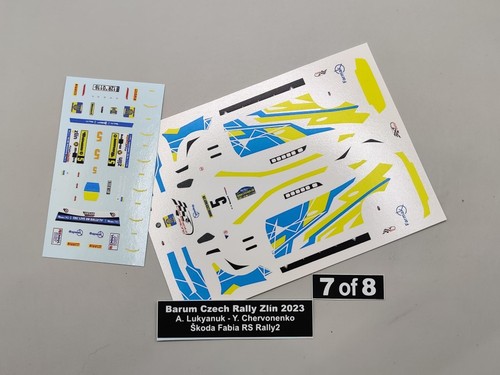 Decals skoda fabia - 1/43,