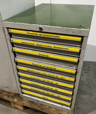 LISTA Schubladenschrank Werkstattschrank Stahlschrank Werkzeugschrank !GEFÜLLT!
