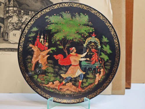 Palekh lackmalerei zierteller - palekh,
