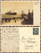 Ansichtskarte Cuxhaven Abfahrt