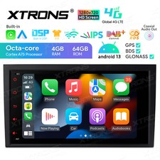4G+64GB Autoradio Android 14 8-Core GPS Navi CarPlay für Audi A4 B6 B7 SEAT Exeo