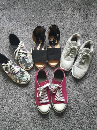 Sommerliches buntes schuhpaket - sommerliches,