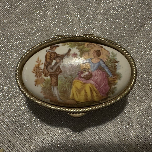 Vintage messingdöschen mit - vintage,