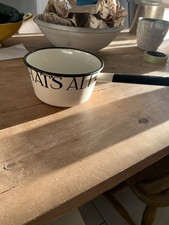 EMMA BRIDGEWATER Emaille schwarz Toastmilch Kochtopf