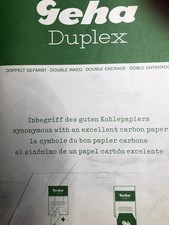Geha Duplex Kohlepapier- doppelt gefärbt 