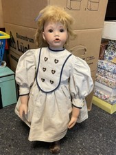 Künstlerpuppe Porzellan Puppe 68 cm. Top Zustand  