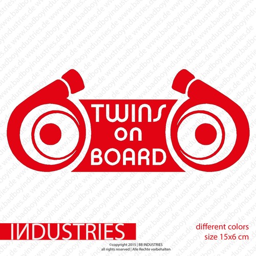 Twins board aufkleber - aufkleber, car