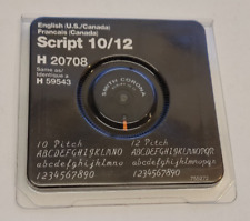 1x SMITH CORONA TYPENRAD script 10 / 12 Schreibmaschine English US / Francais CN