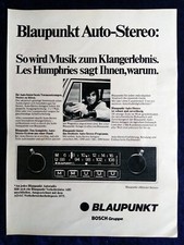 Blaupunkt Autoradio, Münster,  originale Werbung aus 1975   mit Les Humphries