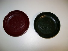 2 alte Teller Skat Spiel Spielgeldteller K E B  Geld Geldteller '#134