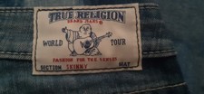 True Religion World Tour Jeans Dunkelblau-Hellblau-Weiß, 40