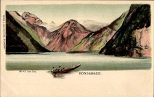 Künstler Ak Königssee Berchtesgadener Land Oberbayern, Berggesichter - 4514250