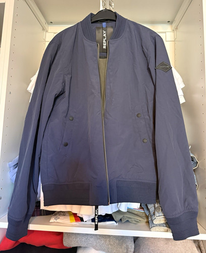 Replay herren bomberjacke blau - herren,