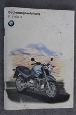BMW R 1150 R Motorrad Betriebsanleitung "Okt. 2000" Bedienungsanleitung