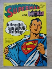 Superman Batman  1968   Nr 7  mit Beilage Bildbeilage  Poster     Ehapa