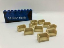 Lego (c) 10x Paneel Sitz - tan