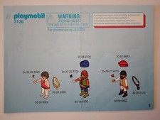 Playmobil Bauanleitung 5136 Piratenkommandeur , A6 , 4 Seiten