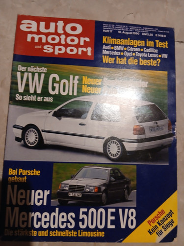 Auto revue 1990 golf neuer - vw,