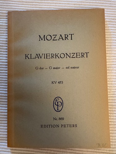 Mozart klavierkonzert dur kv - mozart, g-dur