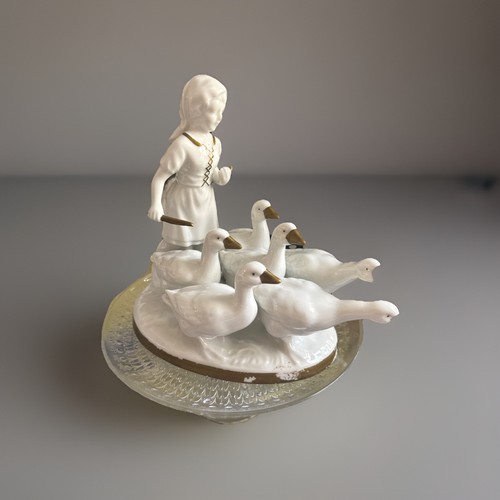Porzellanfigur gänseliesel - porzellanfigur,