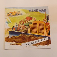 Original Prospekt Hanomag Baumaschinen Planierraupe Oldtimer Baustelle N13