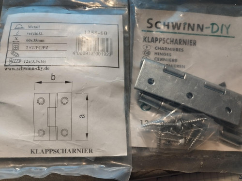 Klappschanier 70x39mm - klappschanier,