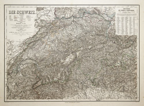 Schweiz original stahlstich - original,