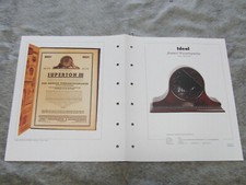 Sammelblatt für Lautsprecher Ideal Rotstern Konzertsprecher Rundfunkmuseum