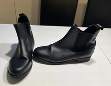 Schwarze Reit Stiefeletten - Größe: 41