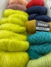 LANA GROSSA SILKHAIR 8 Farben (Siehe Fotos!) Gesamt 275g -Reste-
