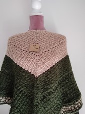 Dreieck-Rücken/Schultertuch Schal* Handarbeit gestrickt *kuschelig weich , groß