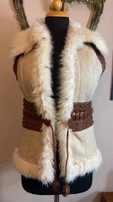 ?LAMMFELL WESTE; GR: XS, S, Shearling Afghan Penny Lane Unikat ECHTFELL ‼ LARP 