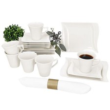18tlg kaffeeservice ivory - kaffeeservice,