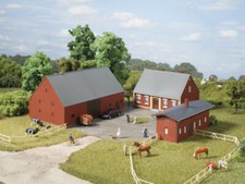 Auhagen 11439 Bauernhof mit Scheune und Stall Bausatz H0 Neu