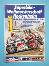 Programm Heft - Hockenheim 1989 - Motorrad Rennen - Superbike Weltmeisterschaft