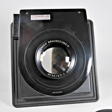 Voigtländer Heliar 1:4,5 / 24cm in Compur electronic 5FS, auf ARCA-Platte 4x5