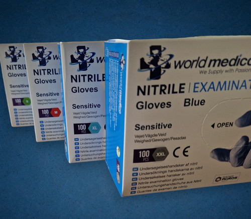 Nitril handschuhe blau gr - handschuhe, in